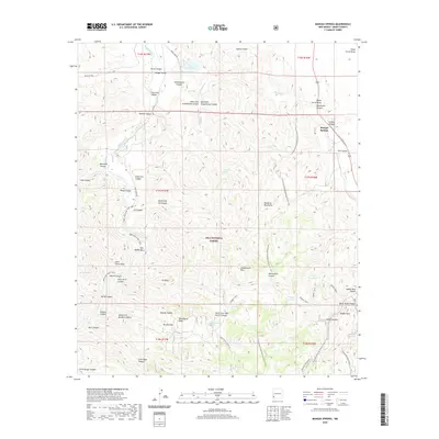 2020 Map of Mangas Springs, 2020 Print