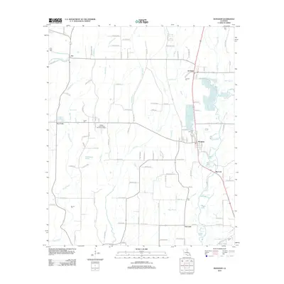 2012 Map of Mangham, 2012 Print
