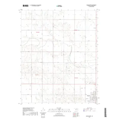 2018 Map of Mangum North, 2018 Print
