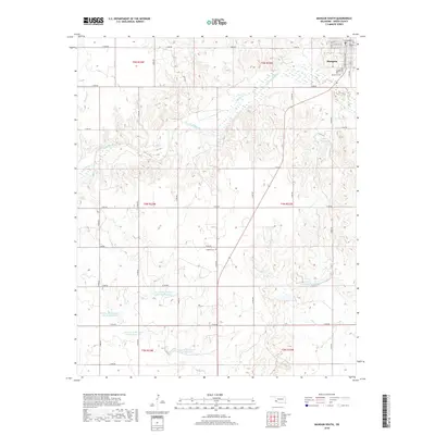 2018 Map of Mangum South, 2018 Print