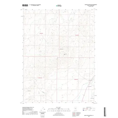 2018 Map of Manhattan Mountain, 2018 Print