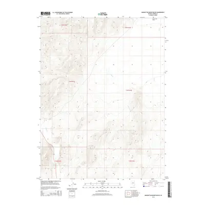 2014 Map of Manhattan Mountain NE, 2014 Print