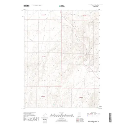 2018 Map of Manhattan Mountain NW, 2018 Print