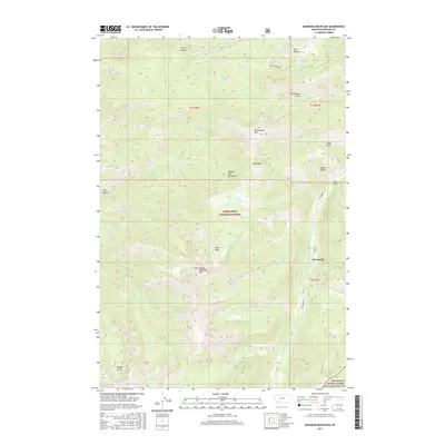 2017 Map of Manhead Mountain, 2017 Print
