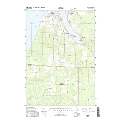 2017 Map of Manistee, 2017 Print