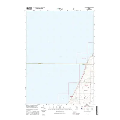 2014 Map of Manistee NW, 2014 Print