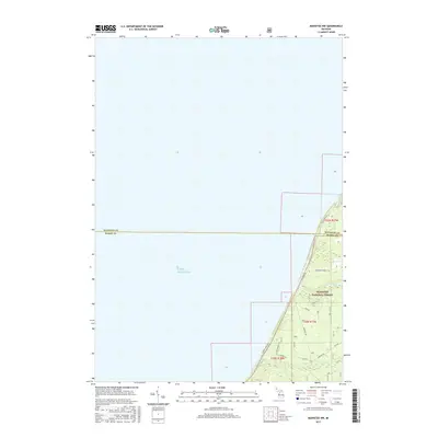 2017 Map of Manistee NW, 2017 Print