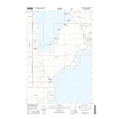 2014 Map of Manistique West, 2014 Print