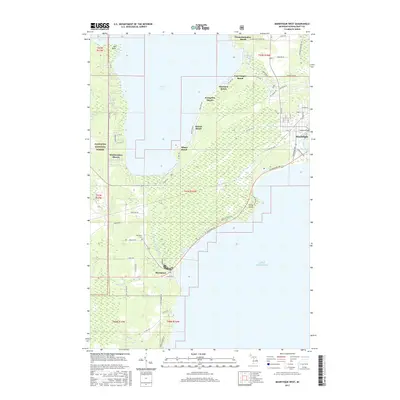 2017 Map of Manistique West, 2017 Print