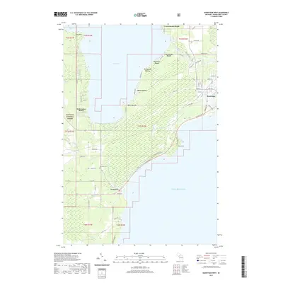 2019 Map of Manistique West, 2019 Print