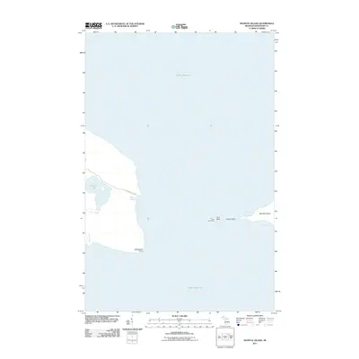 2011 Map of Manitou Island, 2011 Print
