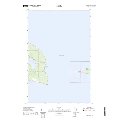 2023 Map of Manitou Island, 2023 Print