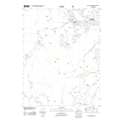 2011 Map of Manitou Springs, 2011 Print