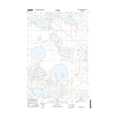 2015 Map of Manitowish Lake, 2015 Print