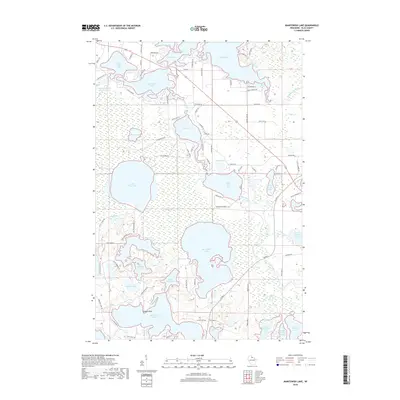 2018 Map of Manitowish Lake, 2018 Print