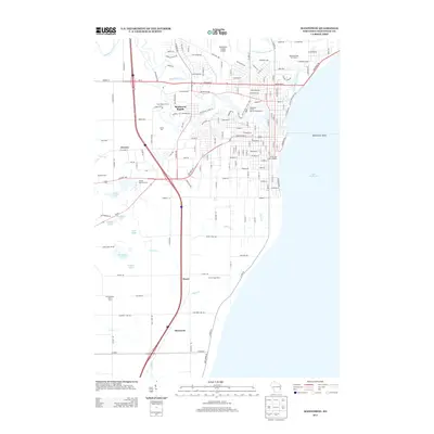 2013 Map of Manitowoc, 2013 Print
