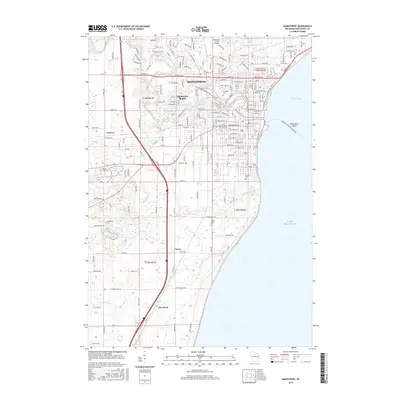 2015 Map of Manitowoc, 2015 Print