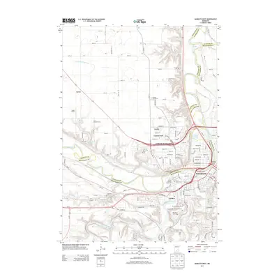 2013 Map of Mankato West, 2013 Print