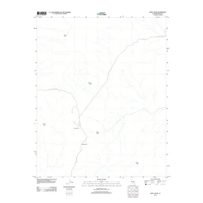 2012 Map of Manly Peak, 2012 Print