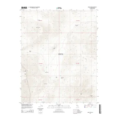 2015 Map of Manly Peak, 2015 Print