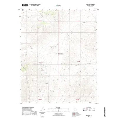 2018 Map of Manly Peak, 2018 Print