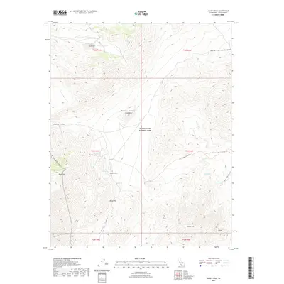2021 Map of Manly Peak, 2021 Print