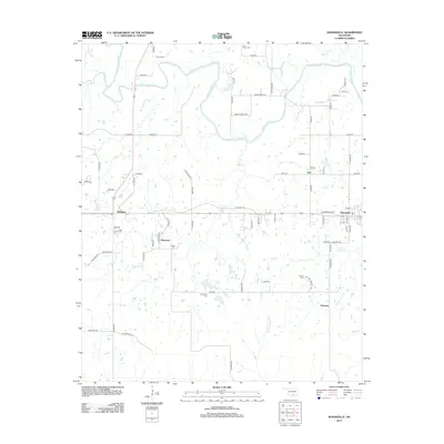 2012 Map of Mannsville, 2012 Print