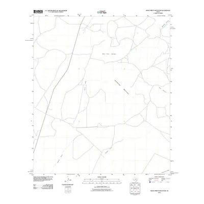 2010 Map of Mano Prieto Mountain, 2010 Print
