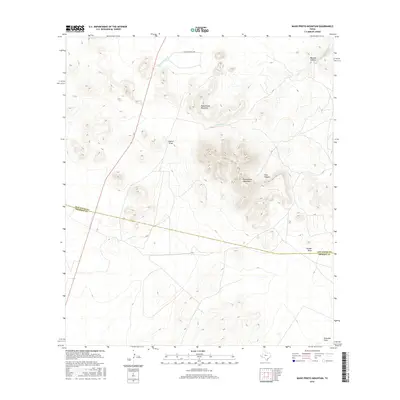 2016 Map of Mano Prieto Mountain, 2016 Print