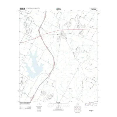 2013 Map of Manor, 2013 Print