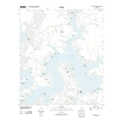 2010 Map of Mansfield Dam, 2010 Print