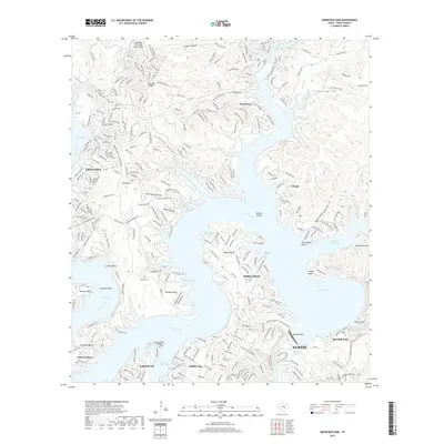 2019 Map of Mansfield Dam, 2019 Print