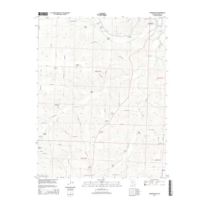 2015 Map of Mansfield NE, 2015 Print