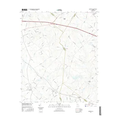 2017 Map of Mansfield, 2017 Print