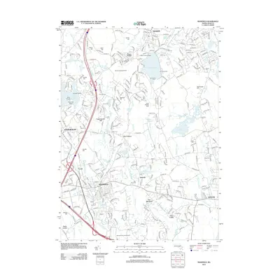 2012 Map of Mansfield, 2012 Print