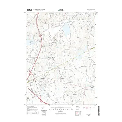 2015 Map of Mansfield, 2015 Print