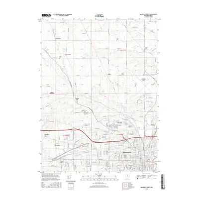 2016 Map of Mansfield North, 2016 Print