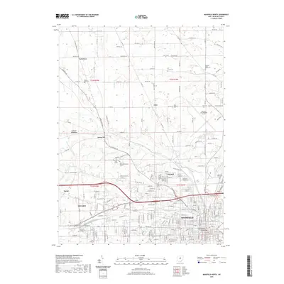 2019 Map of Mansfield North, 2019 Print