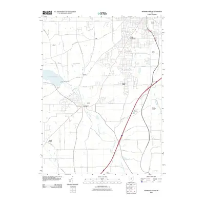 2010 Map of Mansfield South, 2010 Print