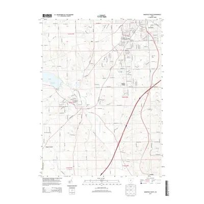 2013 Map of Mansfield South, 2013 Print