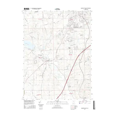 2016 Map of Mansfield South, 2016 Print