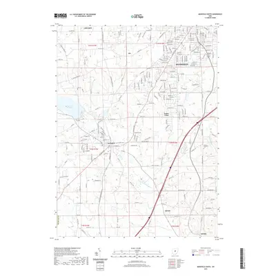 2019 Map of Mansfield South, 2019 Print