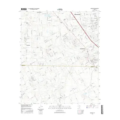 2016 Map of Mansfield, 2016 Print