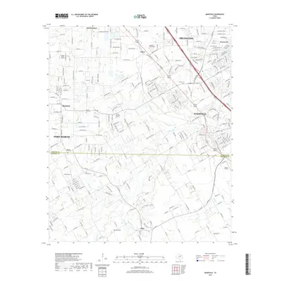 2019 Map of Mansfield, 2019 Print