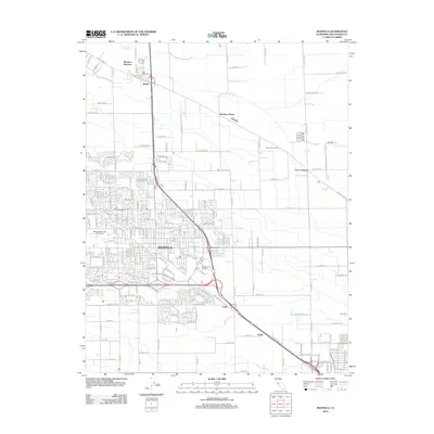 2012 Map of Manteca, 2012 Print