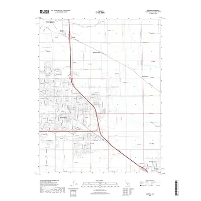 2018 Map of Manteca, 2018 Print