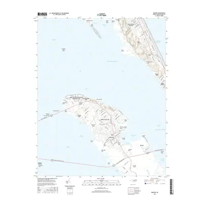 2016 Map of Manteo, 2016 Print