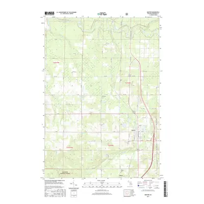 2017 Map of Manton, 2017 Print
