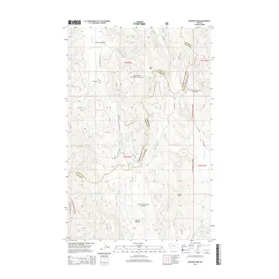 2014 Map of Mantrap Fork, 2014 Print