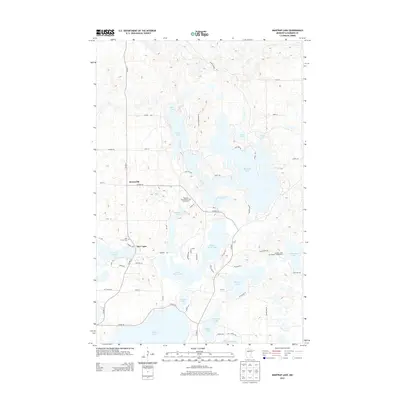 2013 Map of Mantrap Lake, 2013 Print